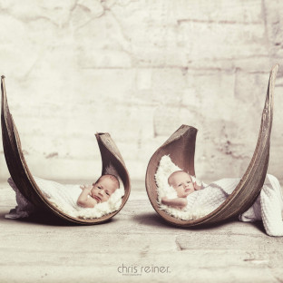 Baby-Zwillinge im Fotostudio Pinneberg