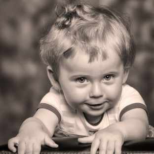 Babyfotofoto Junge / Aufnahmeort: Fotostudio